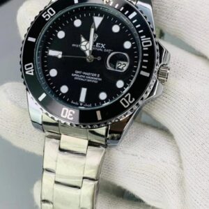 ROLEX Submariner Silver Black Chain